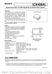 ICX408AL datasheet pdf SONY