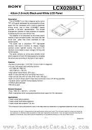 LCX028BLT datasheet pdf SONY