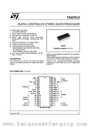 TDA7312 datasheet pdf ST Microelectronics