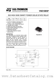 VND10BSP datasheet pdf ST Microelectronics