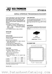 STV1601A datasheet pdf ST Microelectronics