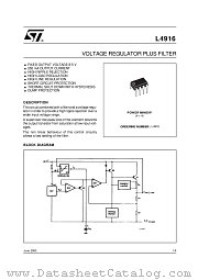 L4916 datasheet pdf ST Microelectronics