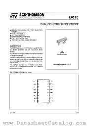 L6210 datasheet pdf ST Microelectronics