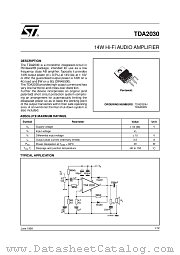 TDA2030 datasheet pdf ST Microelectronics