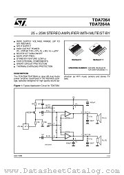 TDA7264 datasheet pdf ST Microelectronics