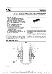 TDA7311 datasheet pdf ST Microelectronics
