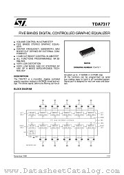 TDA7317 datasheet pdf ST Microelectronics