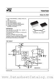 TDA7332 datasheet pdf ST Microelectronics