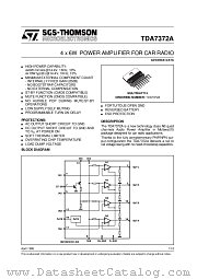TDA7372A datasheet pdf ST Microelectronics