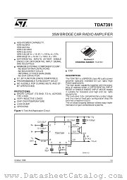 TDA7391 datasheet pdf ST Microelectronics