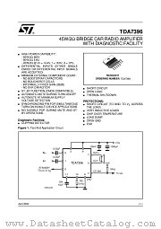 TDA7396 datasheet pdf ST Microelectronics