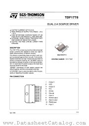 TDF1778 datasheet pdf ST Microelectronics