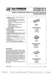 ETC5064FN datasheet pdf ST Microelectronics