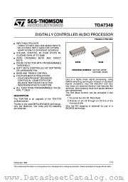 TDA7348D datasheet pdf ST Microelectronics