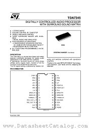 TDA7345D datasheet pdf ST Microelectronics