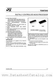 TDA7343 datasheet pdf ST Microelectronics