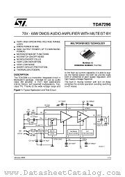 TDA7296 datasheet pdf ST Microelectronics