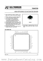 TDA7278 datasheet pdf ST Microelectronics