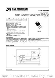 VNH100N04 datasheet pdf ST Microelectronics