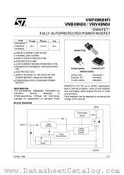 VNB49N04 datasheet pdf ST Microelectronics