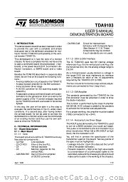 TDA9103-USER datasheet pdf ST Microelectronics