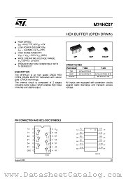 M74HC07TTR datasheet pdf ST Microelectronics