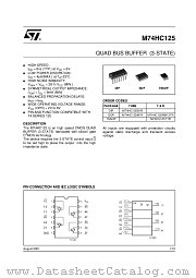 M74HC125M1R datasheet pdf ST Microelectronics