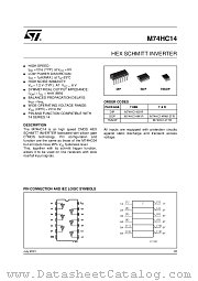 M74HC14TTR datasheet pdf ST Microelectronics