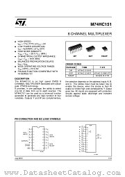 M74HC151B1R datasheet pdf ST Microelectronics