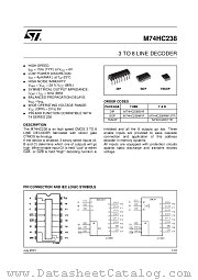 M74HC238M1R datasheet pdf ST Microelectronics