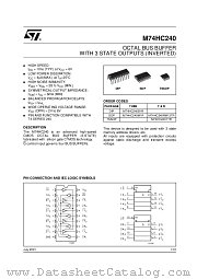 M74HC240B1R datasheet pdf ST Microelectronics