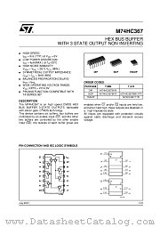 M74HC367M1R datasheet pdf ST Microelectronics