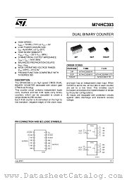 M74HC393M1R datasheet pdf ST Microelectronics