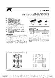 M74HC540RM13TR datasheet pdf ST Microelectronics