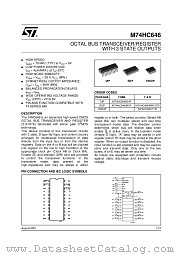 M74HC646B1R datasheet pdf ST Microelectronics