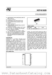 HCF40105BEY datasheet pdf ST Microelectronics