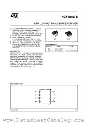 HCF40107M013TR datasheet pdf ST Microelectronics