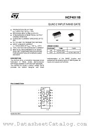 HCF4011M013TR datasheet pdf ST Microelectronics