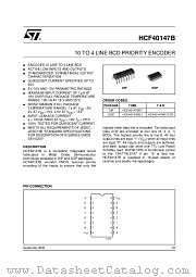 HCF40147BM1 datasheet pdf ST Microelectronics