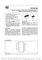 HCF4015BEY datasheet pdf ST Microelectronics