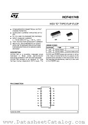 HCF40174BM1 datasheet pdf ST Microelectronics