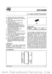 HCF40208BEY datasheet pdf ST Microelectronics
