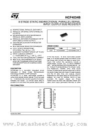 HCF4034M013TR datasheet pdf ST Microelectronics