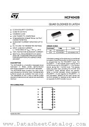 HCF4042M013TR datasheet pdf ST Microelectronics