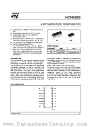 HCF4063M013TR datasheet pdf ST Microelectronics
