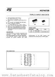 HCF4073BEY datasheet pdf ST Microelectronics