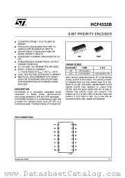 HCF4532BEY datasheet pdf ST Microelectronics