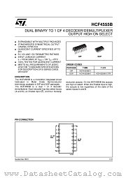 HCF4555BM1 datasheet pdf ST Microelectronics