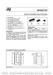 M74HCT157TTR datasheet pdf ST Microelectronics