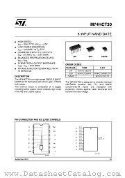 M74HCT30TTR datasheet pdf ST Microelectronics